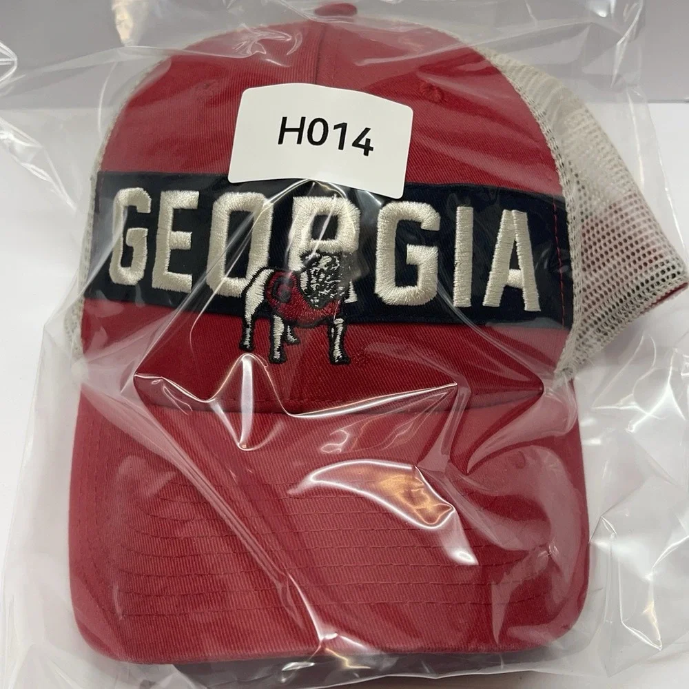 Georgia Bulldogs Trucker Hat Unisex Adult Red Snapback NCAA